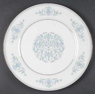 Oxford (Div of Lenox) Bryn Mawr Dinner Plate, Fine China Dinnerware   Blue Scrol