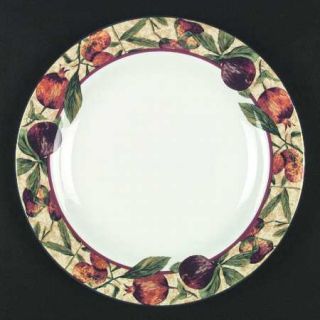 Royal Doulton Augustine Dinner Plate, Fine China Dinnerware   Fruit And Leaf Bor