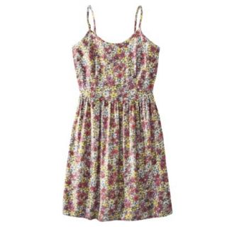 Mossimo Supply Co. Juniors Easy Waist Dress   Red Floral L(11 13)