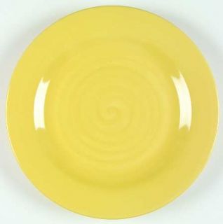 Gibson Designs Circularity Shades Yellow Dinner Plate, Fine China Dinnerware   A