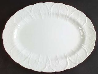 Wedgwood Countryware 15 Oval Serving Platter, Fine China Dinnerware   All White