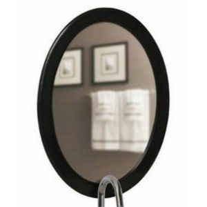 Schon SC80008 Belle Foret Framed Oval Vanity Mirror (29 x 21) in Walnut