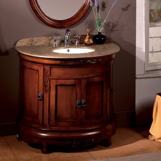 Vivian 36 inch Granite Single Vanity By Ove Decors