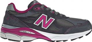 Womens New Balance W990V3   Grey/Pink Running Shoes