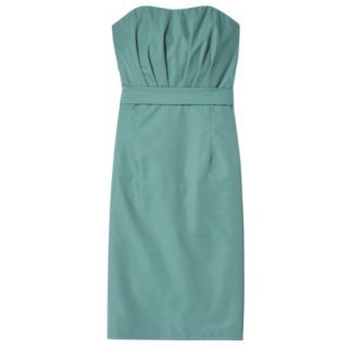 TEVOLIO Womens Plus Size Taffeta Strapless Dress   Blue Ocean   16W
