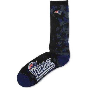 New England Patriots For Bare Feet Digi TC Camo Crew Sock