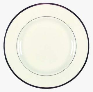 Pickard Sheffield Dinner Plate, Fine China Dinnerware   Cream, Platinum Verge, P