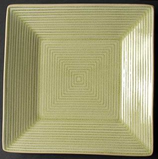 Baum Brothers Square Lines Lime Green Salad Plate, Fine China Dinnerware   All L