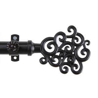 Cloud Adjustable Black Curtain Rod (4 inches wide x 3 1/5 inches high x 2/5 inches deepDiameter 13/16 inch diameter poleBrackets quantity 28 48 inch (2 pc), 48 84 inch (3 pc), 66 120 inch (3pc), 120 170 inch (4 pc). Projection 2 inch./liMaterials Ste