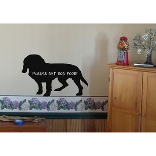 Instant Chalkboard Beagle Peel And Stick Message Board