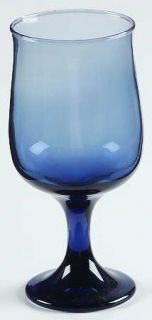 Libbey   Rock Sharpe Tulip Dusky Blue Wine Glass   Solid Dusky Blue, Smooth Stem