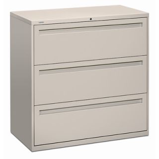 HON 700 Series 42 W Three Drawer Lateral File 793L Finish Light Gray