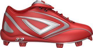 Mens 3N2 HAMR Low   Red/Silver Baseball Cleats