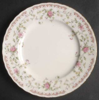 Mikasa Radford Bread & Butter Plate, Fine China Dinnerware   Pink & Yellow Flowe