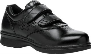 Womens Propet Vista Walker Strap   Black Smooth Velcro Shoes