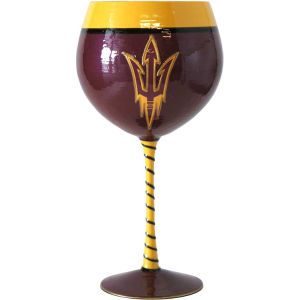 Arizona State Sun Devils Boelter Brands Art Glass Wine Glass