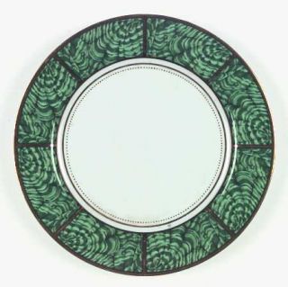 Georges Briard Imperial Malachite Dinner Plate, Fine China Dinnerware   Green Sw