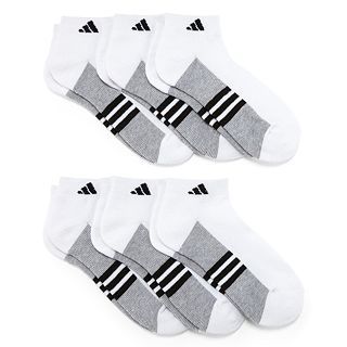 Adidas 6 pk. Graphic Low Cut Socks   Boys, White, Boys