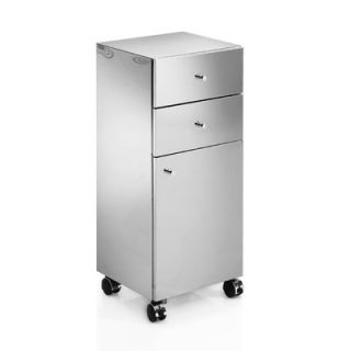 WS Bath Collections Linea 31.5 x 13.8 Runner Storage Cabinet in Stainless S