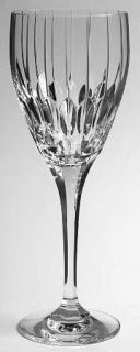 Mikasa Park Avenue Water Goblet   Xy715, Cut Vertical Lines On Bowl