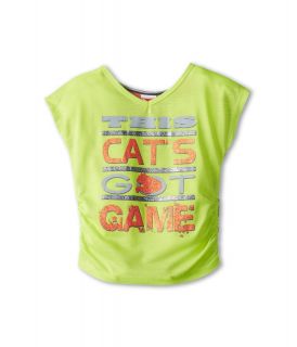 Puma Kids S/S Cats Got Game Tee Girls T Shirt (Yellow)
