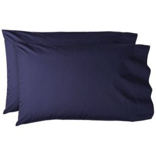 Threshold Percale Pillowcase Set   Xavier Navy (Queen)