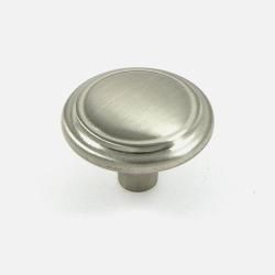 Stone Mill Hardware Satin Nickel Cabinet Knob (pack Of 10) (ZincHardware finish Satin nickelDimensions 1.25 inches diamater with a 1 inch projection)