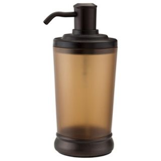 InterDesign Gina Bronze Ribbed Frost Soap Pump   Brown