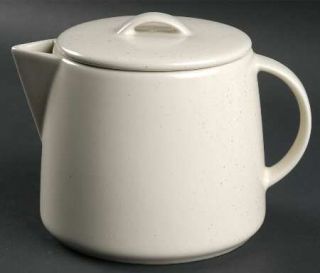 Calvin Klein Cargo Cream Teapot & Lid, Fine China Dinnerware   Khaki Collection,
