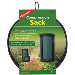Green 15l Compression Sack (GreenDimensions 18 inches long x 8 inches wide x 1.47 inches highWeight 2 pounds )