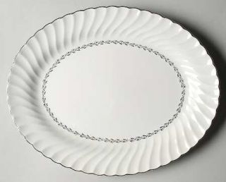 Homer Laughlin  Arcadia 13 Oval Serving Platter, Fine China Dinnerware   Inner