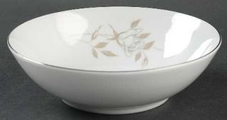 Mikasa Swan Lake Coupe Cereal Bowl, Fine China Dinnerware   White Rosebud With B
