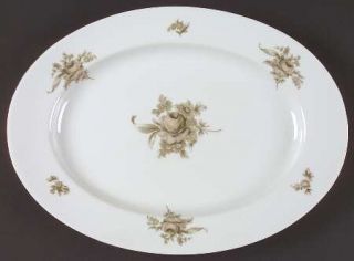 Rosenthal   Continental Colonial Rose 14 Oval Serving Platter, Fine China Dinne