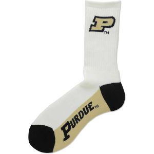Purdue Boilermakers For Bare Feet Crew White 506 Sock