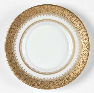Faberge Imperial Heritage White & Gold Bread & Butter Plate, Fine China Dinnerwa