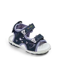 Geox Infants & Toddlers Heart Light Up Sandals   Navy