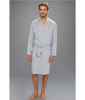 Tommy Bahama Hooded Striped Knit Robe Mens Robe (Beige)
