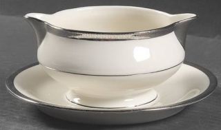 Haviland Shelton Gravy Boat with Attached Underplate, Fine China Dinnerware   Pl
