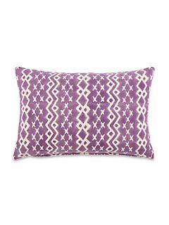 John Robshaw Sloop Decorative Pillow   Purple