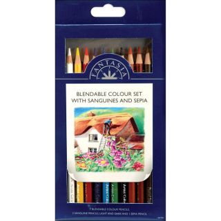 Pro Art Fantasia 10 piece Blendable Color Pencil Set