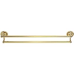 Elizabethan Classics Polished Brass Double 24 inch Towel Bar