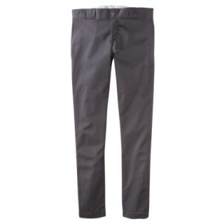 Dickies Mens Skinny Straight Fit Work Pants   Charcoal Gray 34x32