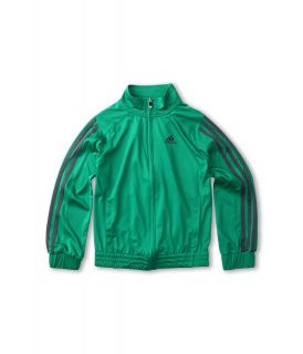 adidas Kids Loose Core Full Zip Jacket Boys Coat (Green)