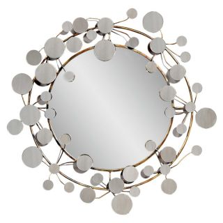Bassett Mirror Company Inc Antique Bronze Decorative Circles Mirror   40 diam.