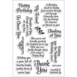 Stampendous Perfectly Clear Stamps 4x6 Sheet friendly Phrase
