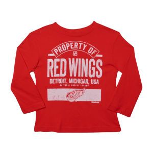 Detroit Red Wings Reebok NHL Kids Property Line Long Sleeve T Shirt