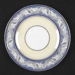 Royal Doulton Tewkesbury, The Saucer, Fine China Dinnerware   Gray/White Scrolls
