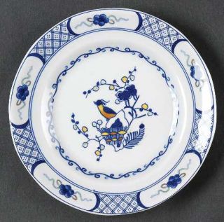 Wedgwood Volendam Bread & Butter Plate, Fine China Dinnerware   Blue Flowers And
