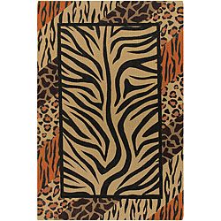 Flat weave Mandara Animal Print Flora Rug (5 X 76) (MultiPattern AnimalMeasures 0.1875 inch thickTip We recommend the use of a non skid pad to keep the rug in place on smooth surfaces.All rug sizes are approximate. Due to the difference of monitor color