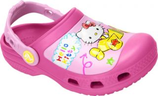 Infant/Toddler Girls Crocs CC Hello Kitty Plane Clog NA   Fuchsia Casual Shoes